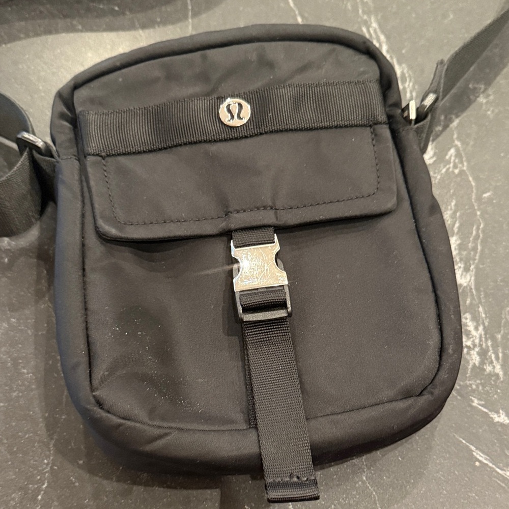 lululemon athletica Black Messenger Bag